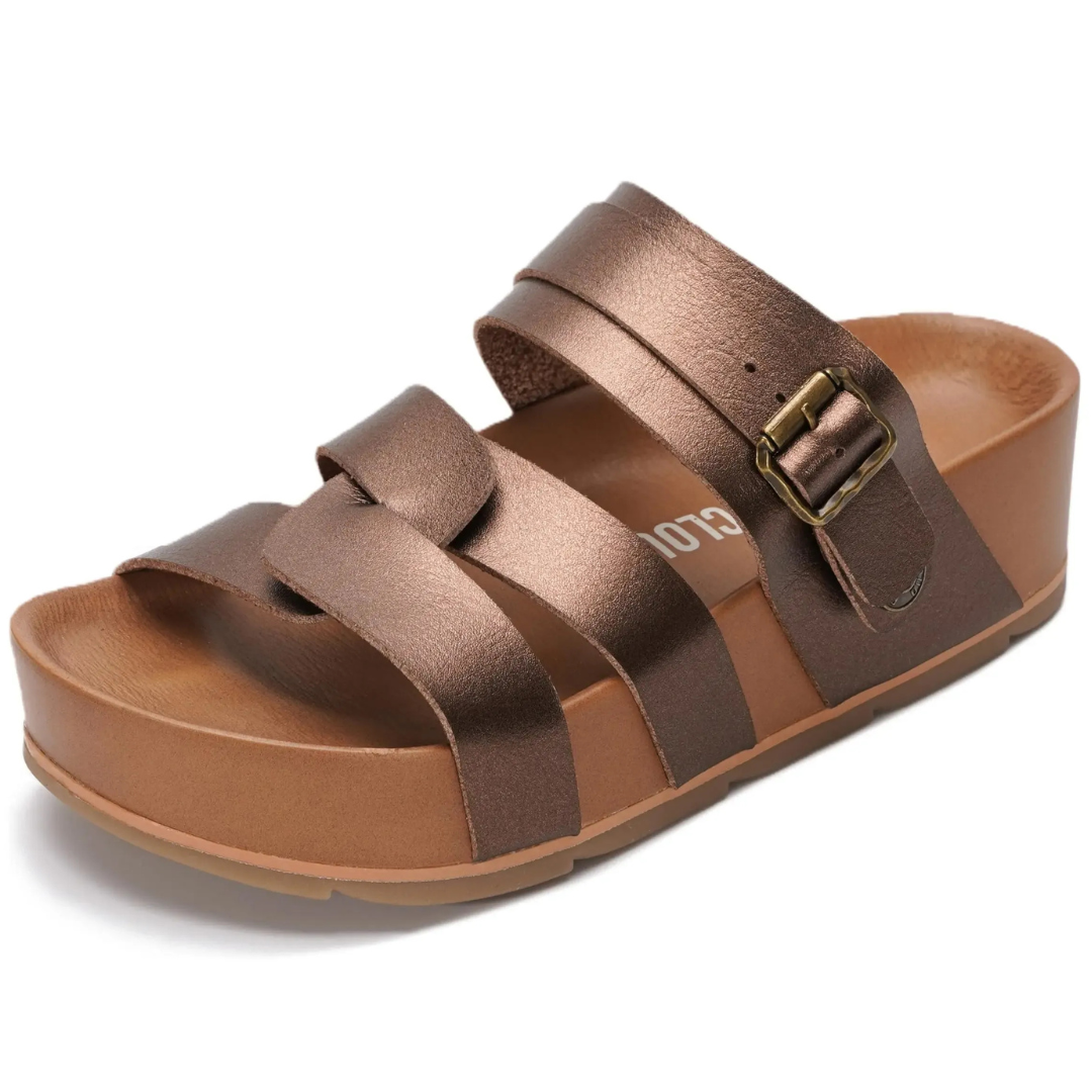 Carolyn – Orthopedic Platform Leather Sandals