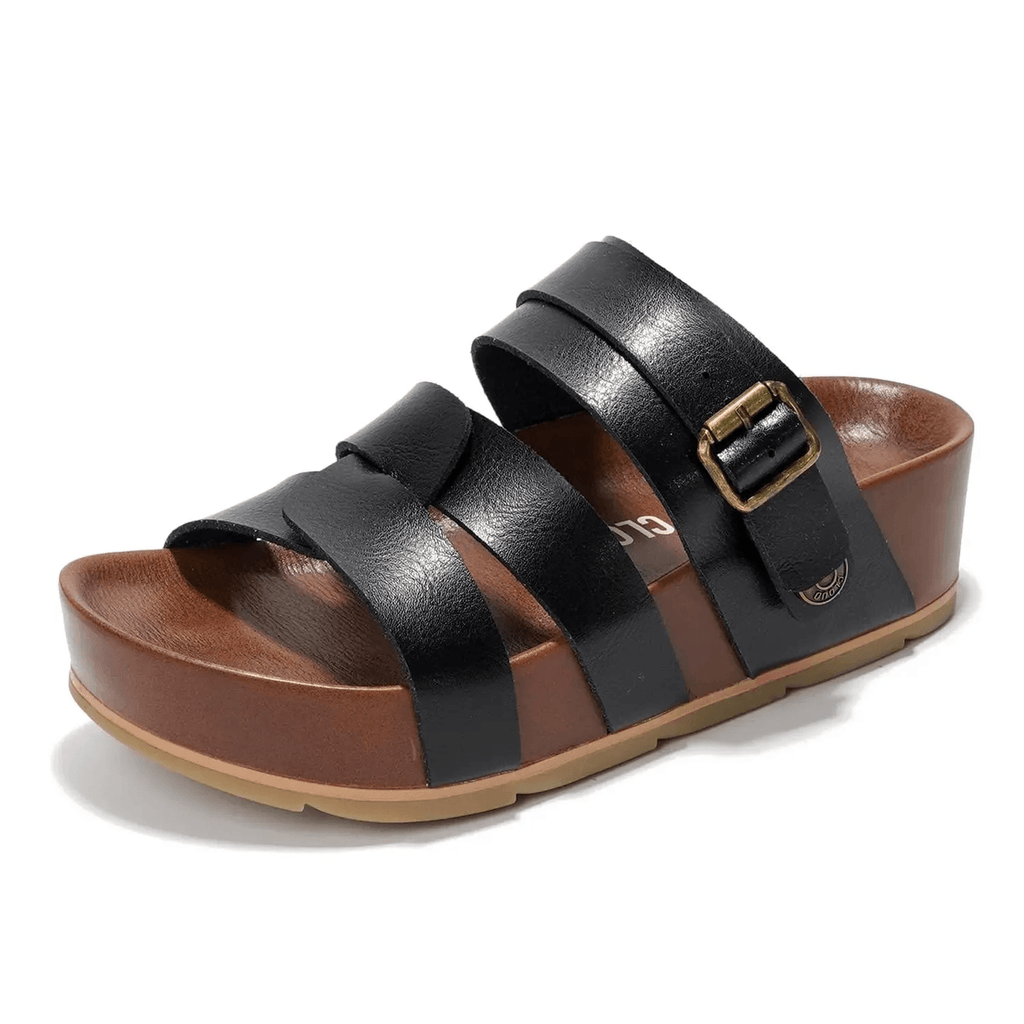 Carolyn – Orthopedic Platform Leather Sandals