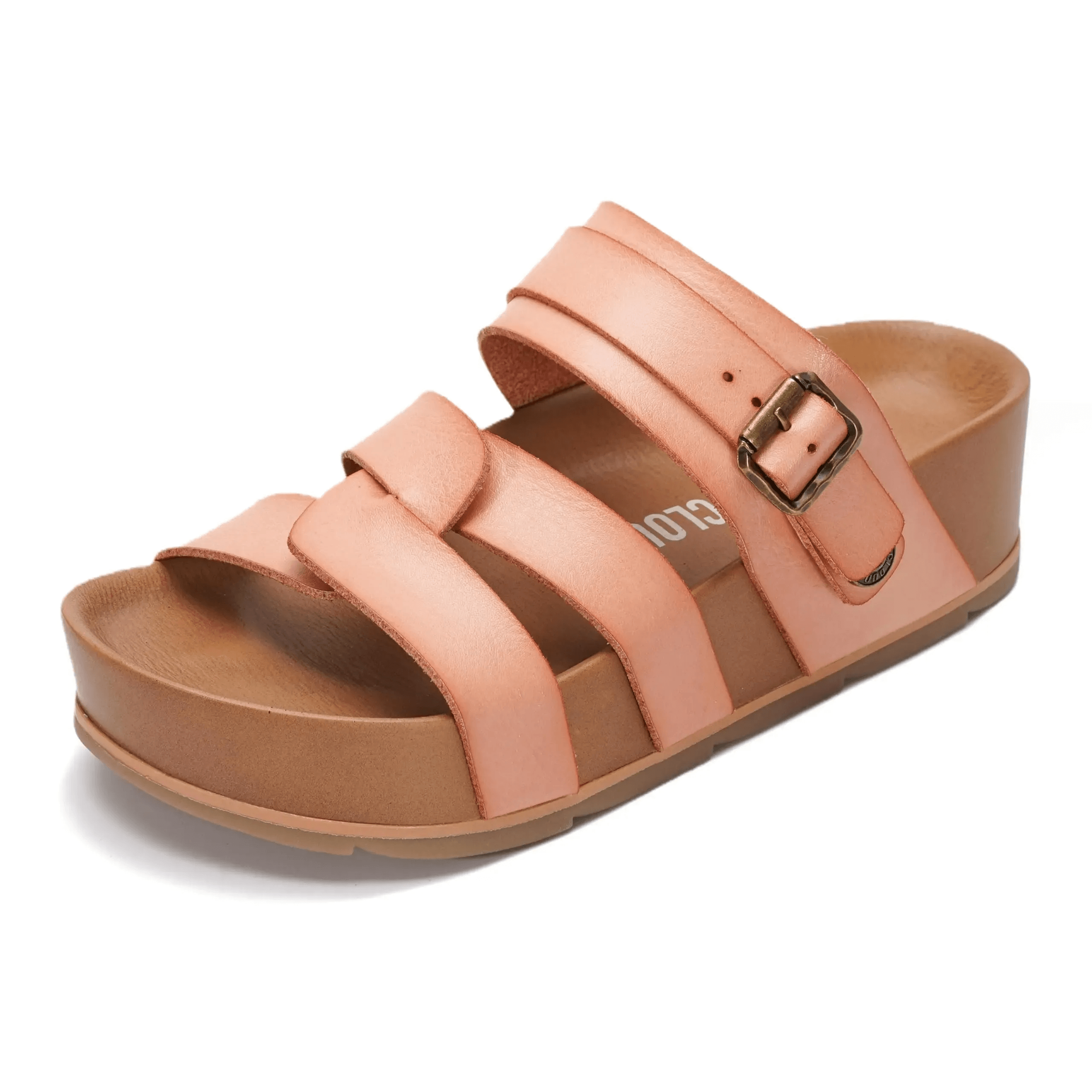 Carolyn – Orthopedic Platform Leather Sandals