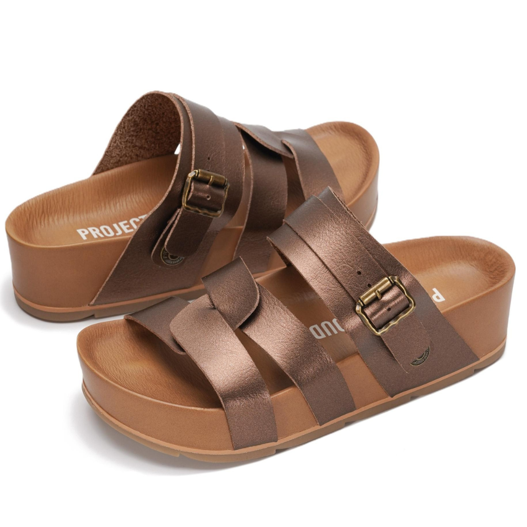 Carolyn – Orthopedic Platform Leather Sandals