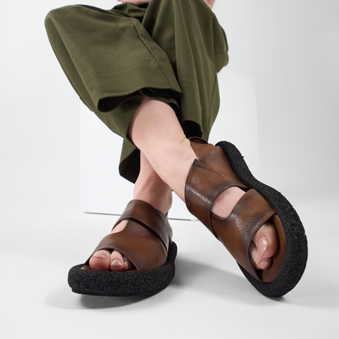 Jessica – Handcrafted Leather Orthopedic Sandals