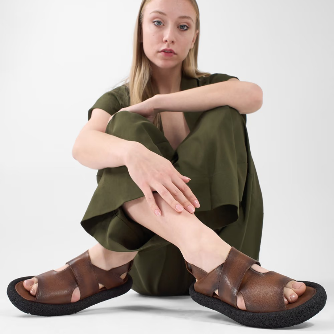Jessica – Handcrafted Leather Orthopedic Sandals