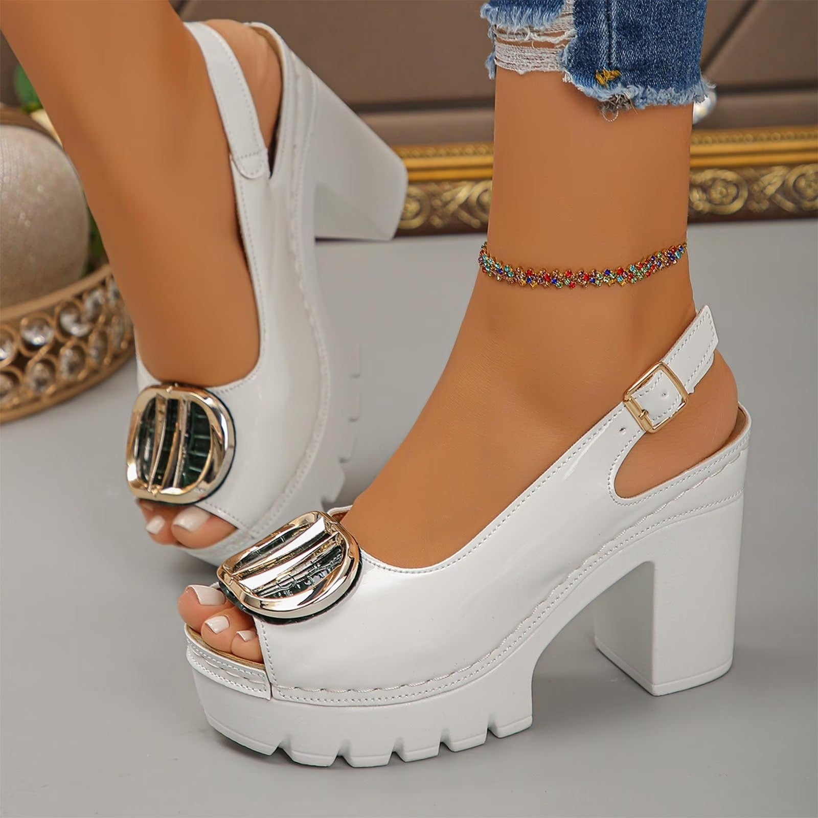 Katherine – Orthopedic Heeled Sandals